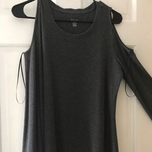 Gray Style & Co. Cold Shoulder